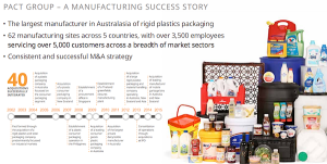 A sales revenue increase of 11.9% spearheads Pact's results